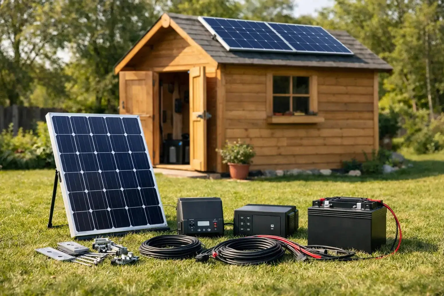 Choosing a Solar Panel Kit for Shed Use – Generator Vault