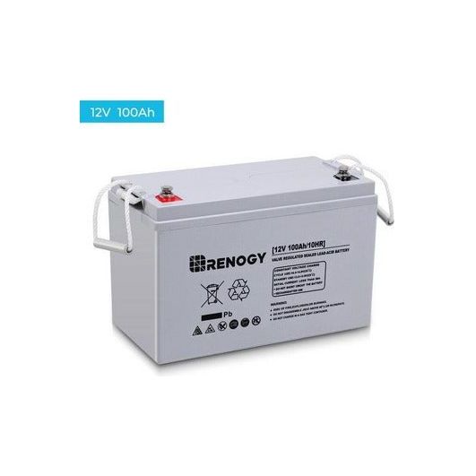 Renogy 12V 100Ah Deep Cycle AGM Battery - Generator Vault - 