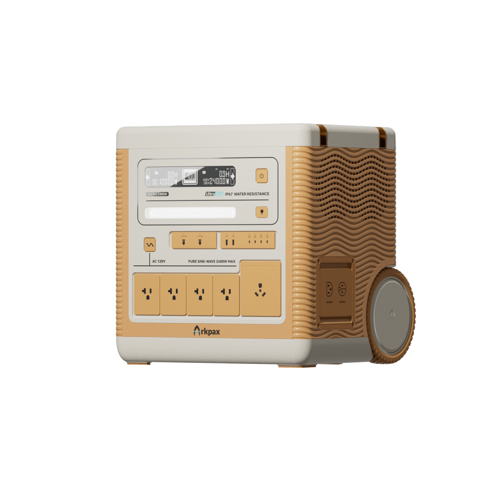 Arkpax Ark PRO 2400W IP67 Portable Power Station - Generator Vault - Ark PRO Starter Pack - 