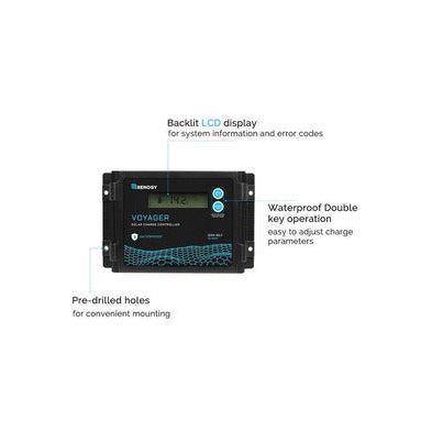 Renogy New Edition Voyager 10A PWM Waterproof Solar Charge Controller - Generator Vault - 