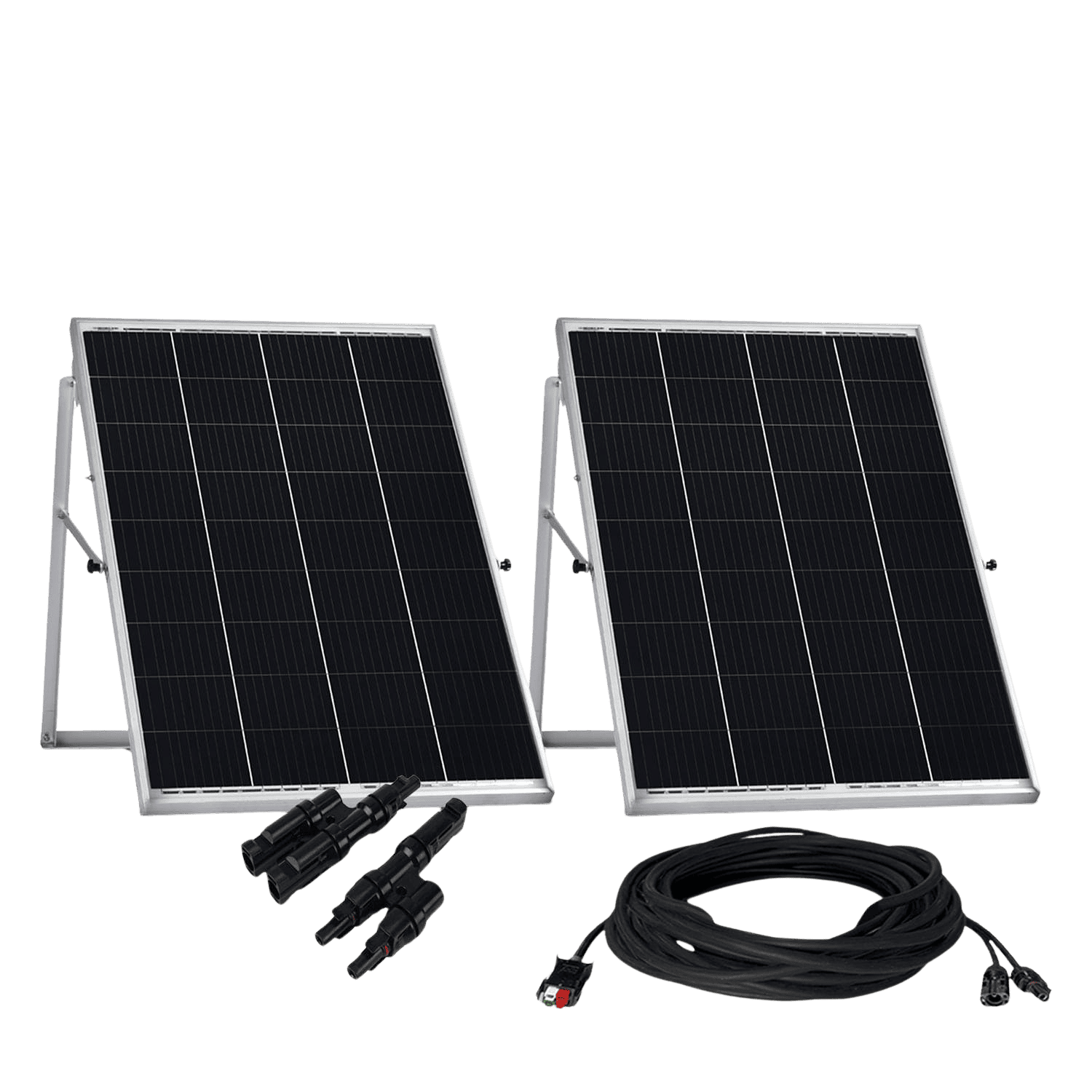 Nature's Generator 200W Rigid Solar Panels with Cable and Connector - Generator Vault - 