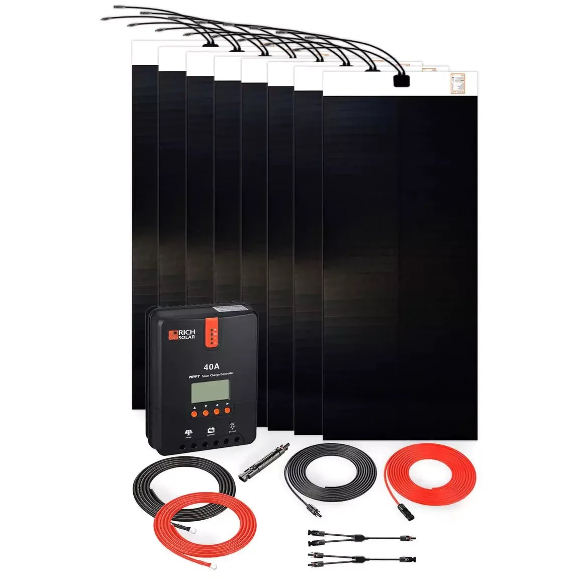 Rich Solar 1280 Watt Flexible Solar Kit - Generator Vault - 