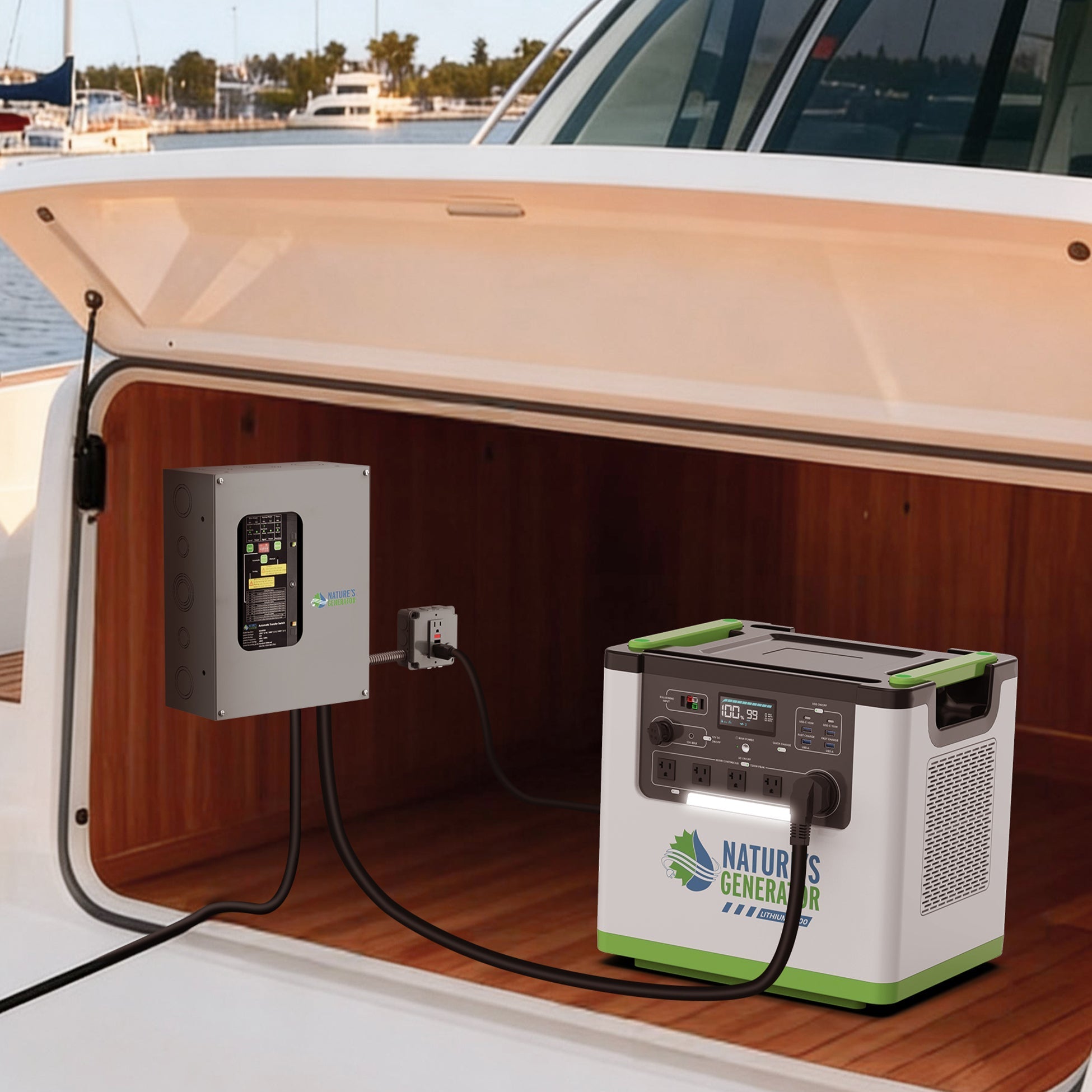 Nature's Generator 50A Compact Automatic Transfer Switch - Generator Vault - 
