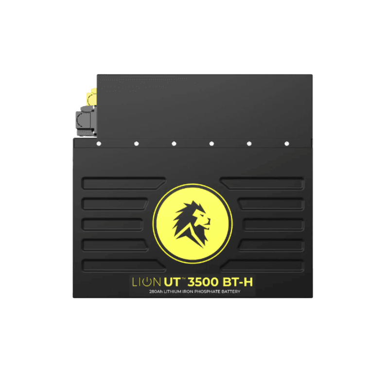 Lion Energy UT 3500-BT-H 3584Wh 12V Heated Bluetooth LiFePO4 Deep Cycle Battery - Generator Vault - 