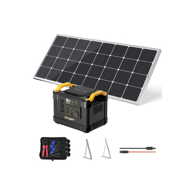 BougeRV 200W 12v Tilt Mount Solar Panel Kit