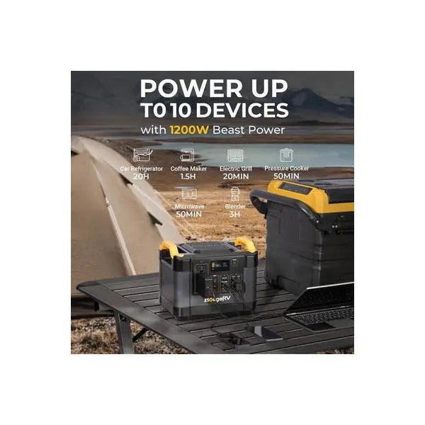 BougeRV 200W 12V Tilt Mount Solar Generator Kit - Generator Vault