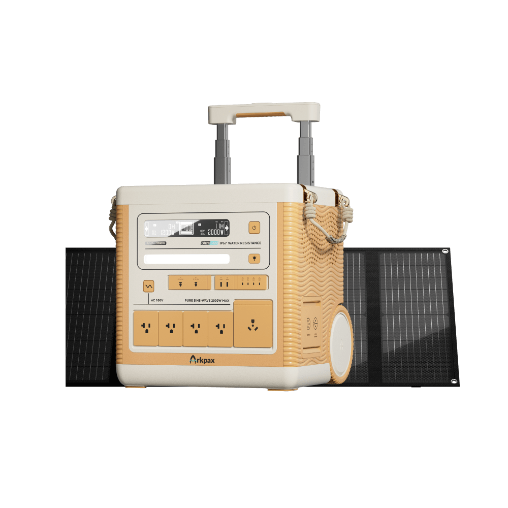 Arkpax Ark PRO 2400W IP67 Portable Power Station - Generator Vault - Energy Independence Kit - 