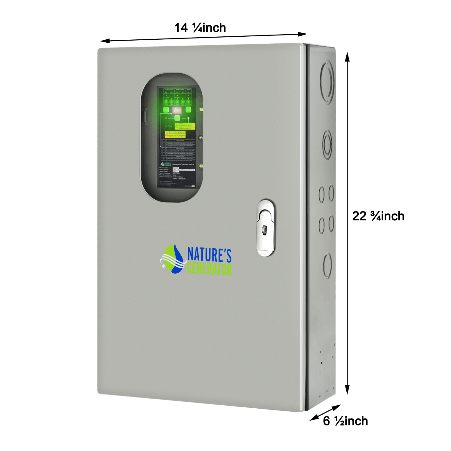 Nature's Generator 30A Automatic Generator Transfer Switch - Generator Vault - 30A Automatic Transfer Switch - 