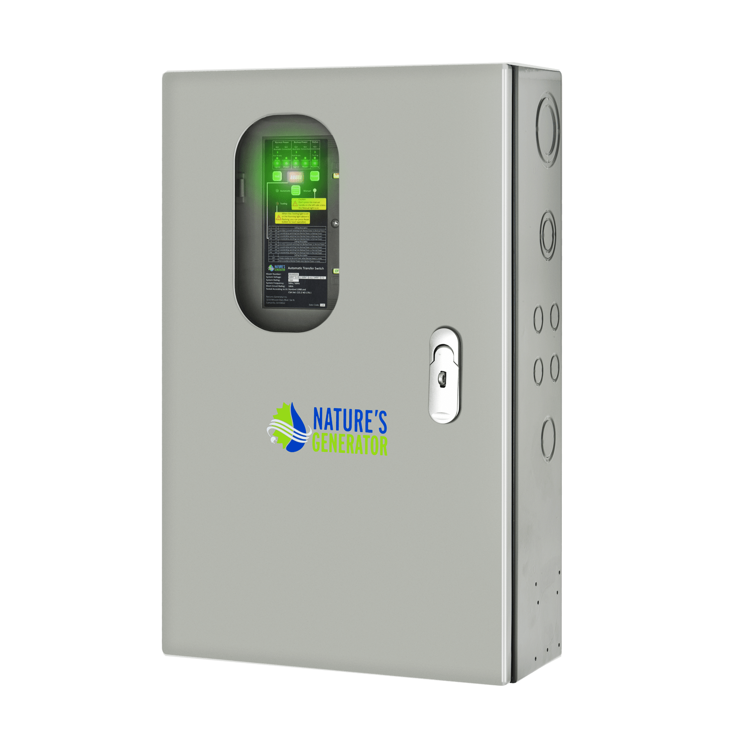 Nature's Generator 30A Automatic Generator Transfer Switch - Generator Vault - 30A Automatic Transfer Switch - 
