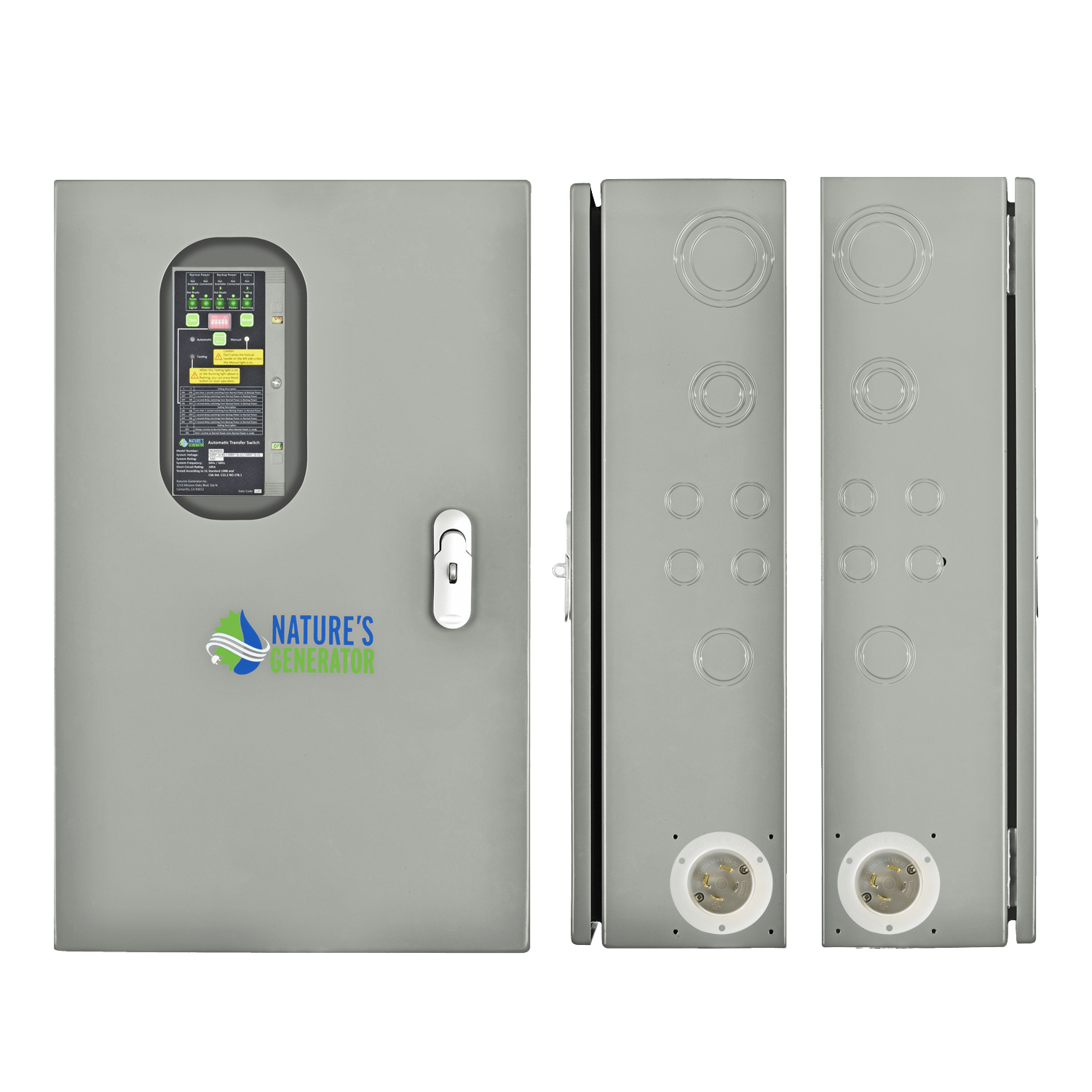 Nature's Generator 30A Automatic Generator Transfer Switch - Generator Vault - 30A Automatic Transfer Switch - 