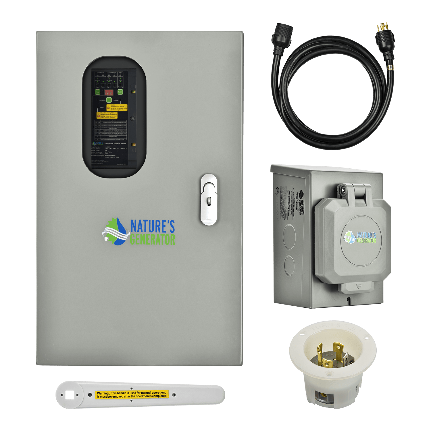 Nature's Generator 30A Automatic Generator Transfer Switch - Generator Vault - 30A Automatic Transfer Switch - 