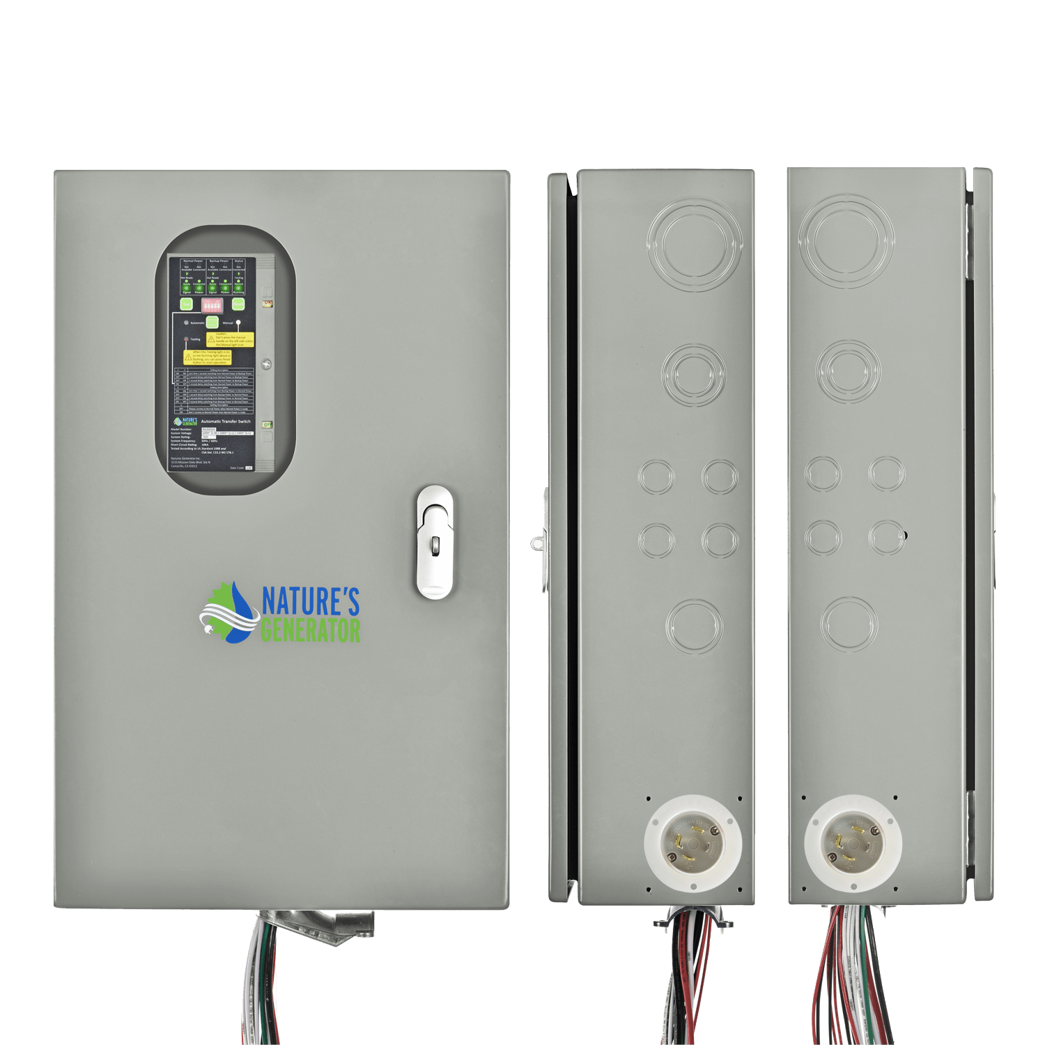 Nature's Generator 30A Automatic Generator Transfer Switch - Generator Vault - 30A Automatic Transfer Switch - 