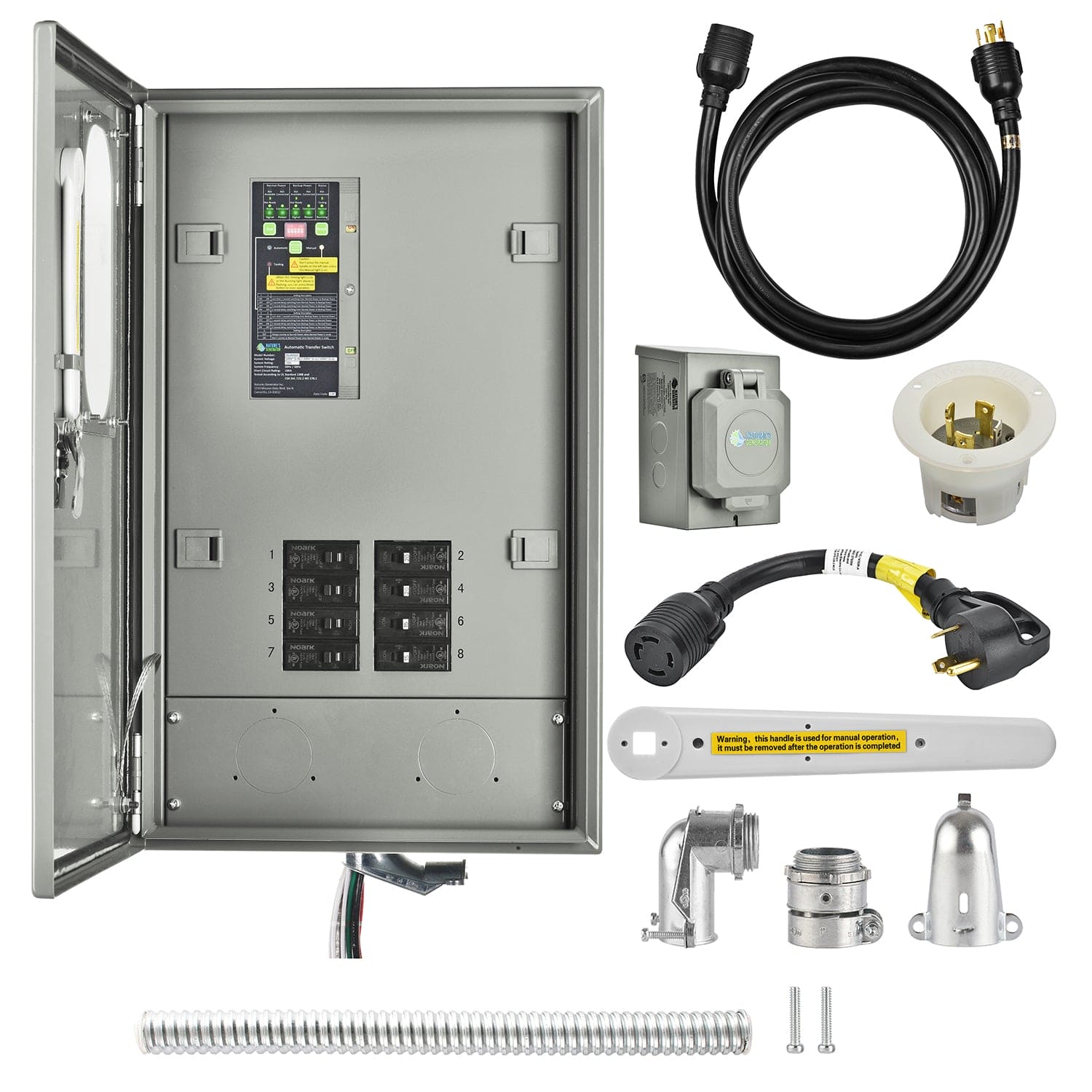 Nature's Generator 30A Automatic Generator Transfer Switch - Generator Vault - Pre - Wired 30A Automatic Transfer Switch - 