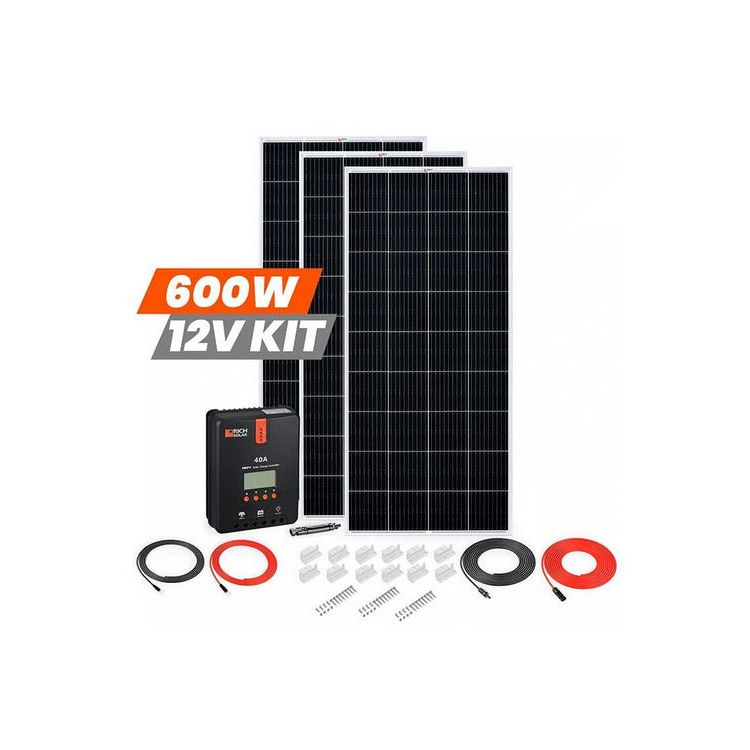 Rich Solar 600 Watt Solar Kit with MPPT Controller