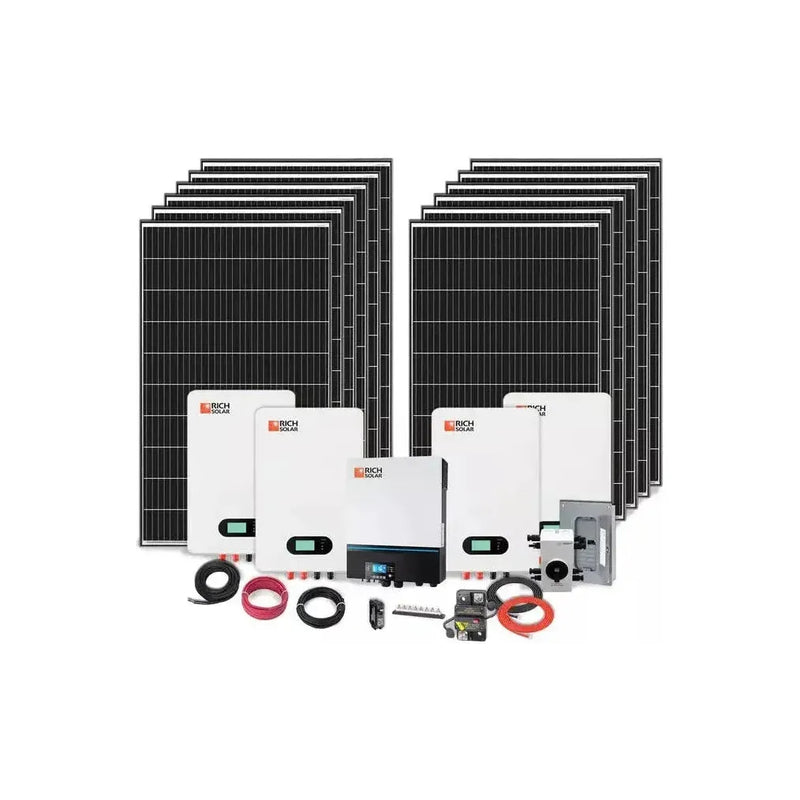 Rich Solar 4000W 48V 120VAC Off-Grid Solar Cabin Kit