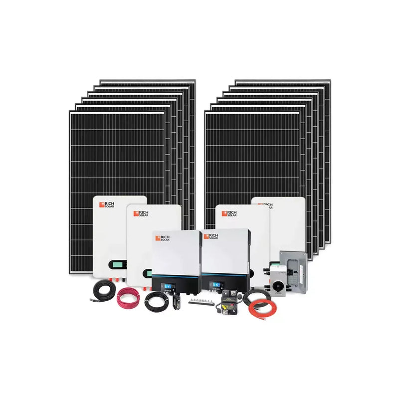 Rich Solar 4000W 48V 240VAC Off-Grid Solar Cabin Kit