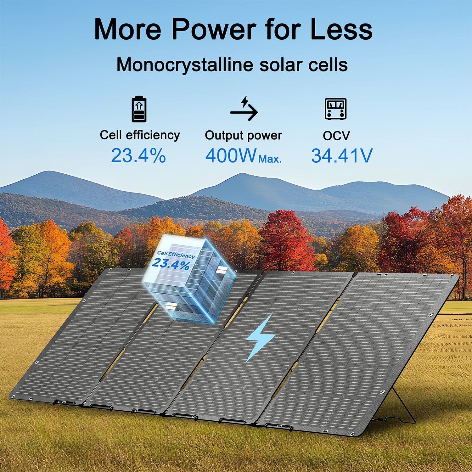 Nature's Generator 400W Folding Solar Panel - Generator Vault - 