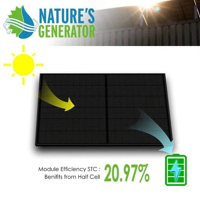 Nature's Generator 410W Monocrystalline Solar Panels 4 Pack - Generator Vault - 