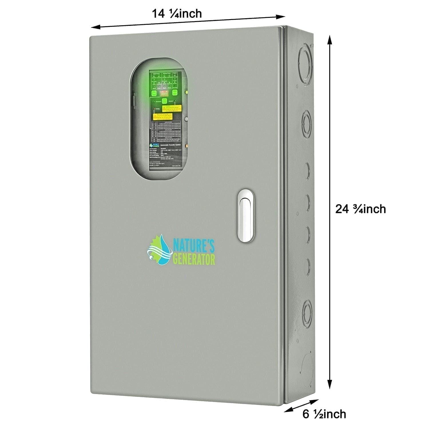 Nature's Generator MyGrid 10K Portable Power Station with Transfer Switch - Generator Vault - MyGrid 10K + 50A Automatic Transfer Switch - 