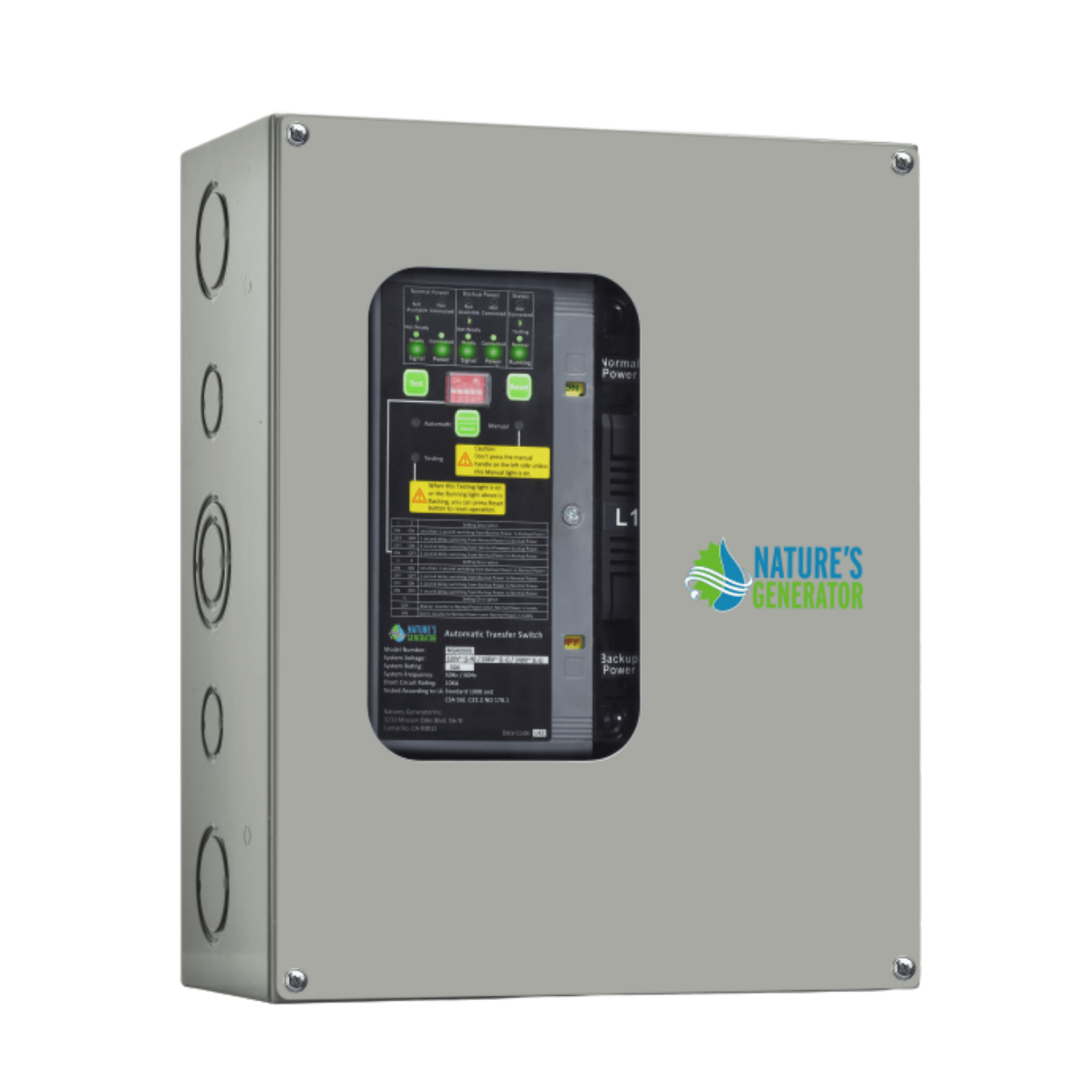 Nature's Generator 50A Compact Automatic Transfer Switch - Generator Vault - 