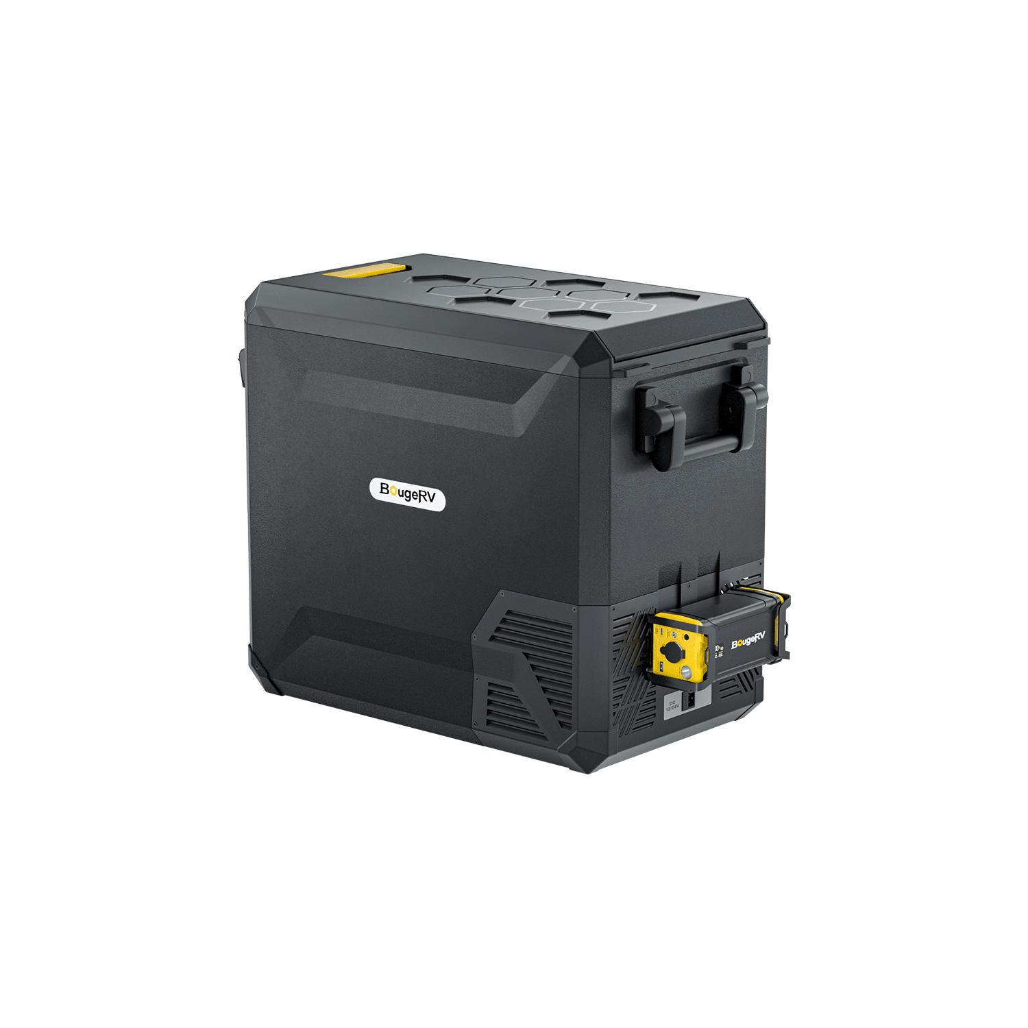 BougeRV ASPEN 50 12V 53 Quart IceDrive Portable Refrigerator with 220Wh Backup Battery - Generator Vault - 