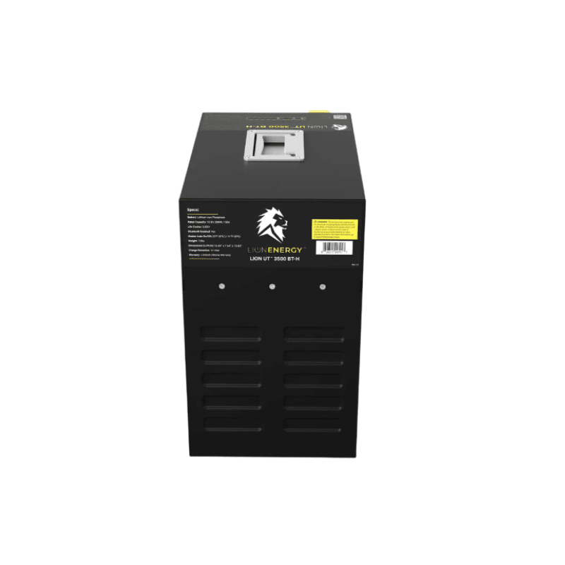 Lion Energy UT 3500-BT-H 3584Wh 12V Heated Bluetooth LiFePO4 Deep Cycle Battery - Generator Vault - 
