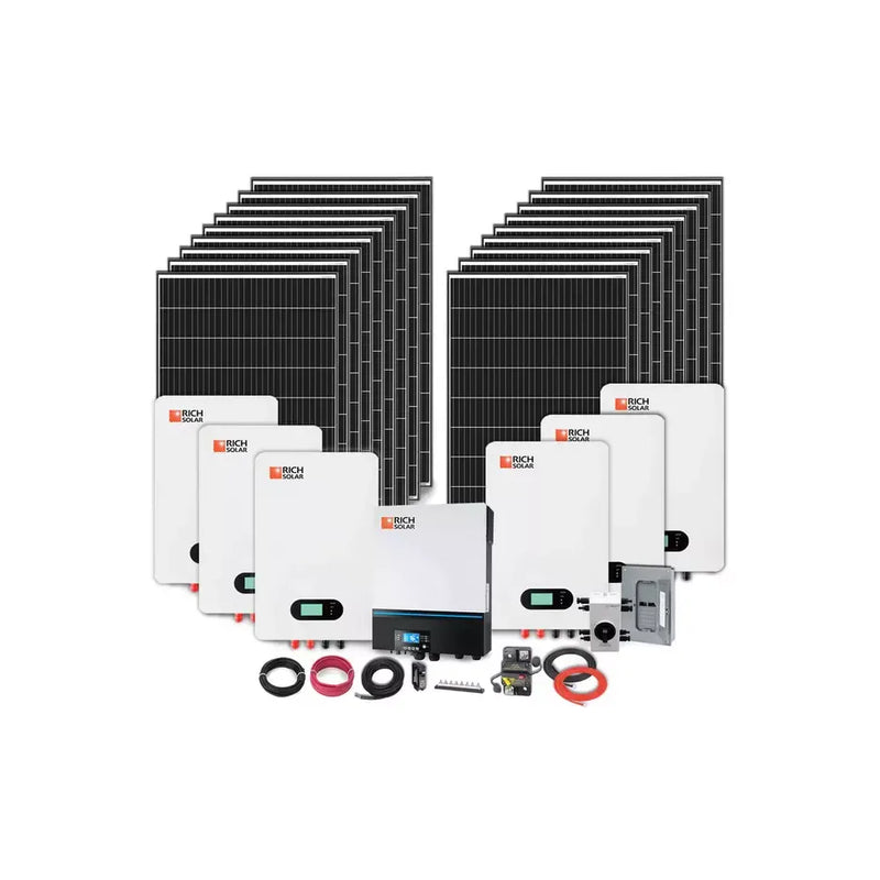 Rich Solar 6000W 120VAC Off-Grid Solar Cabin Kit
