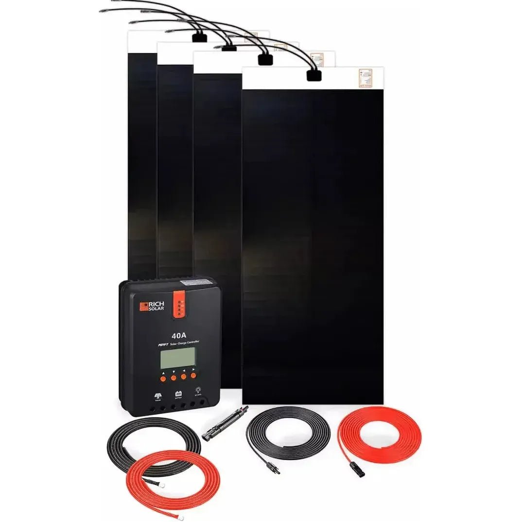 Rich Solar 640 Watt Flexible Solar Kit - Generator Vault - 