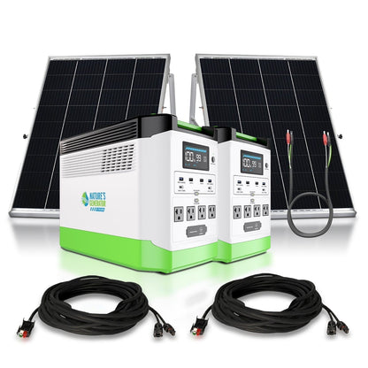Nature's Generator Lithium 1800 Solar Generator Kit
