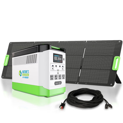 Nature's Generator Lithium 1800 Solar Generator Kit