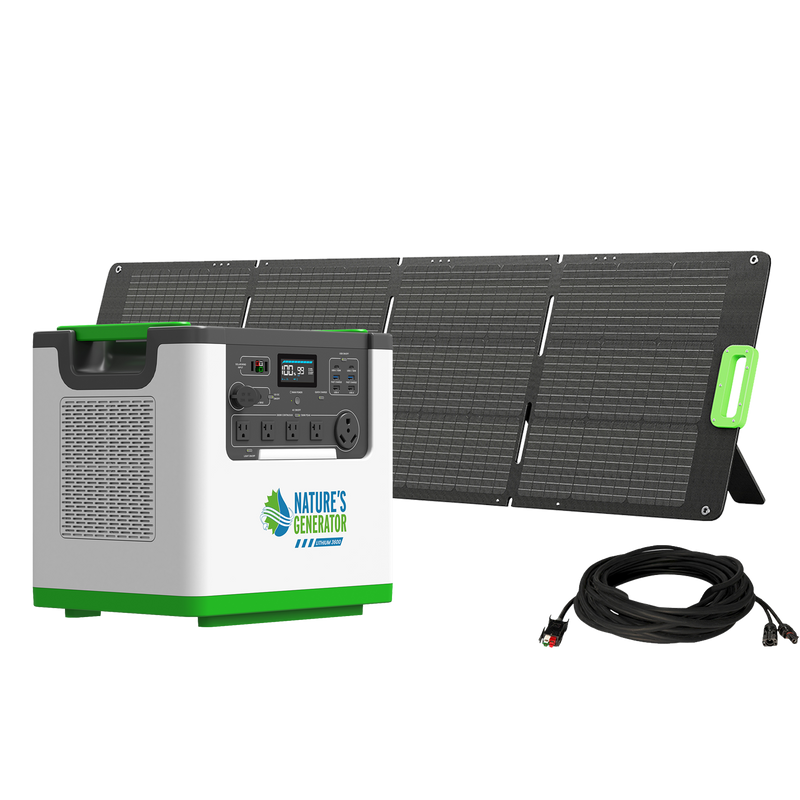 Nature's Generator Lithium 3600 Solar Generator Kit