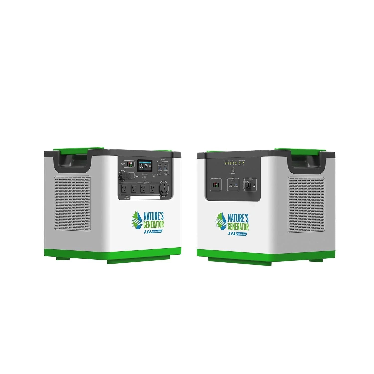 Nature's Generator Lithium 3600 Portable Power Station - Generator Vault - Lithium 3600 + Power Pod - 