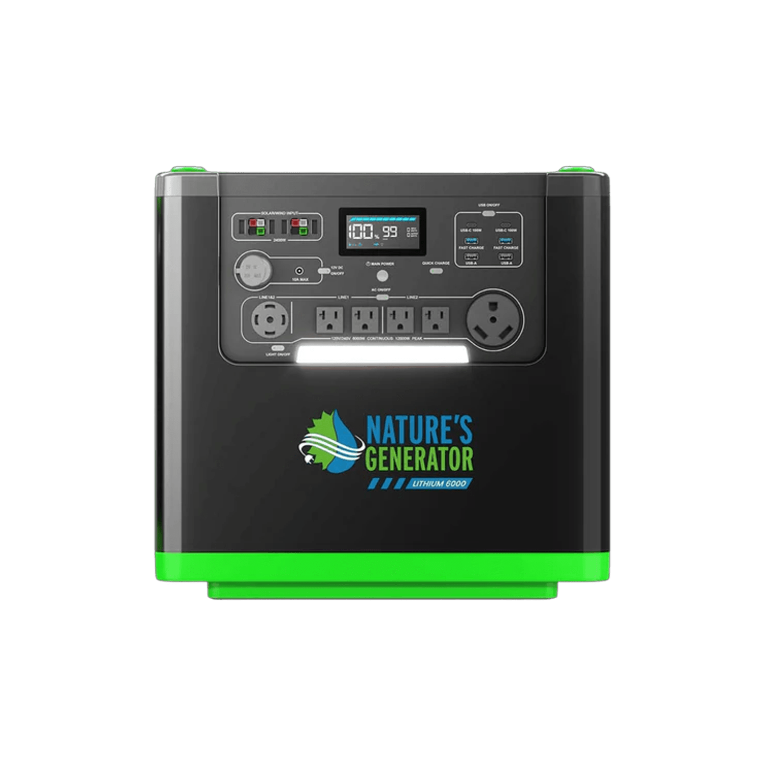 Nature's Generator Lithium 6000 Portable Power Station - Generator Vault - Lithium 6000 Power Station - 