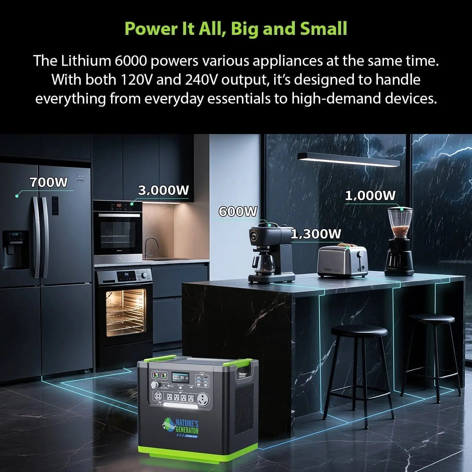 Generator Vault Nature's Generator Lithium 6000 Solar Generator Kit – Generator Vault