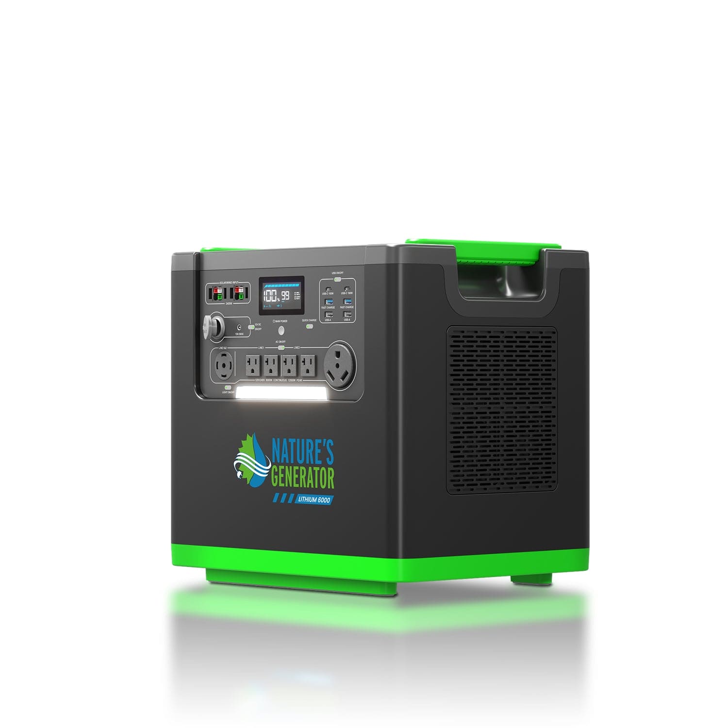 Nature's Generator Lithium 6000 Portable Power Station - Generator Vault - Lithium 6000 Power Station - 