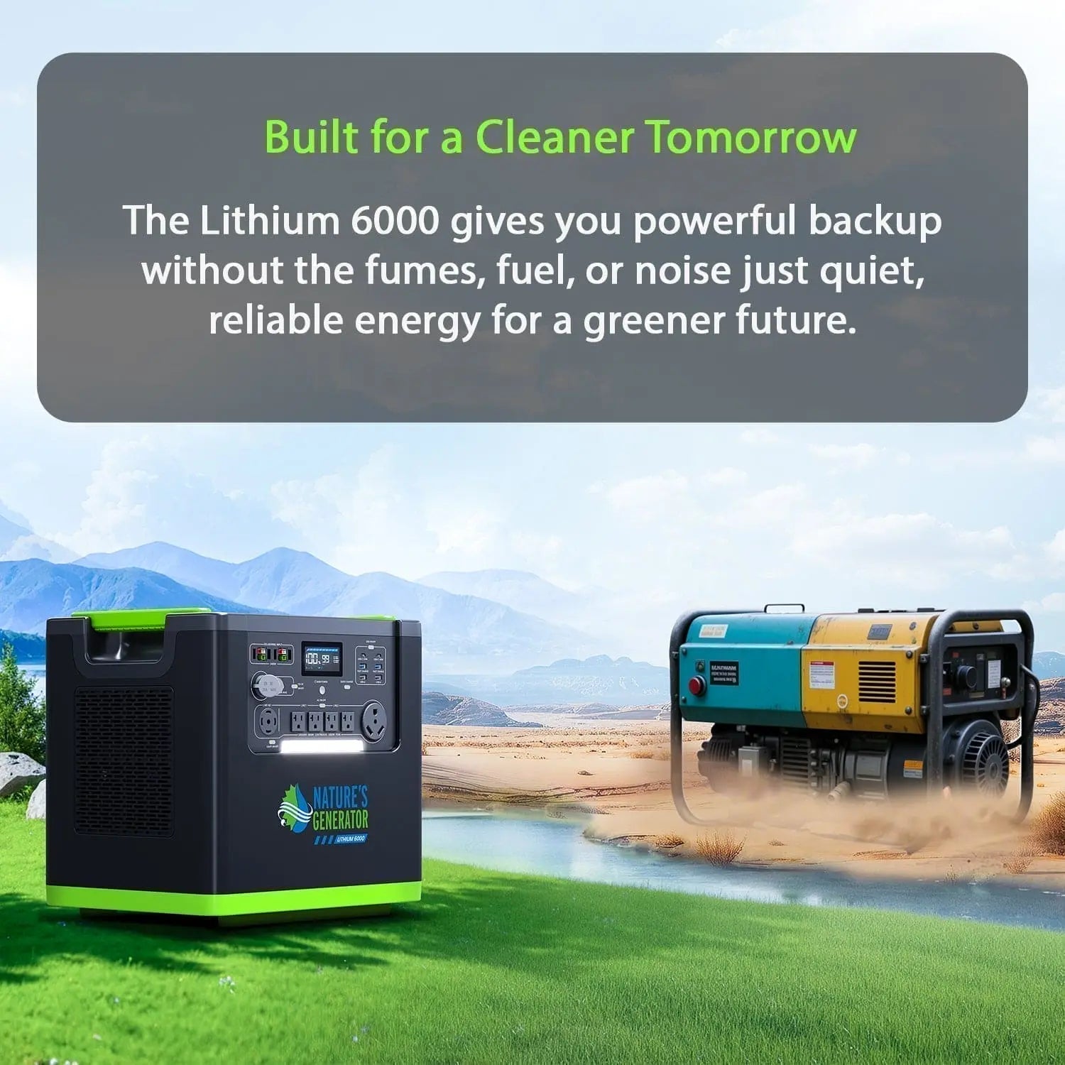 Generator Vault Nature's Generator Lithium 6000 Solar Generator Kit – Generator Vault