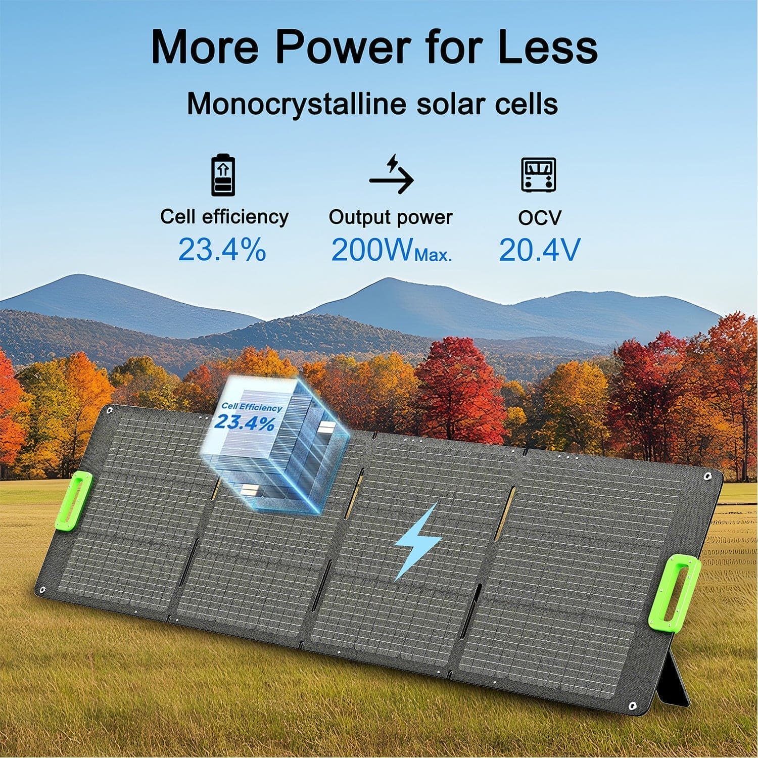 Nature's Generator 200W Folding Solar Panel - Generator Vault - 