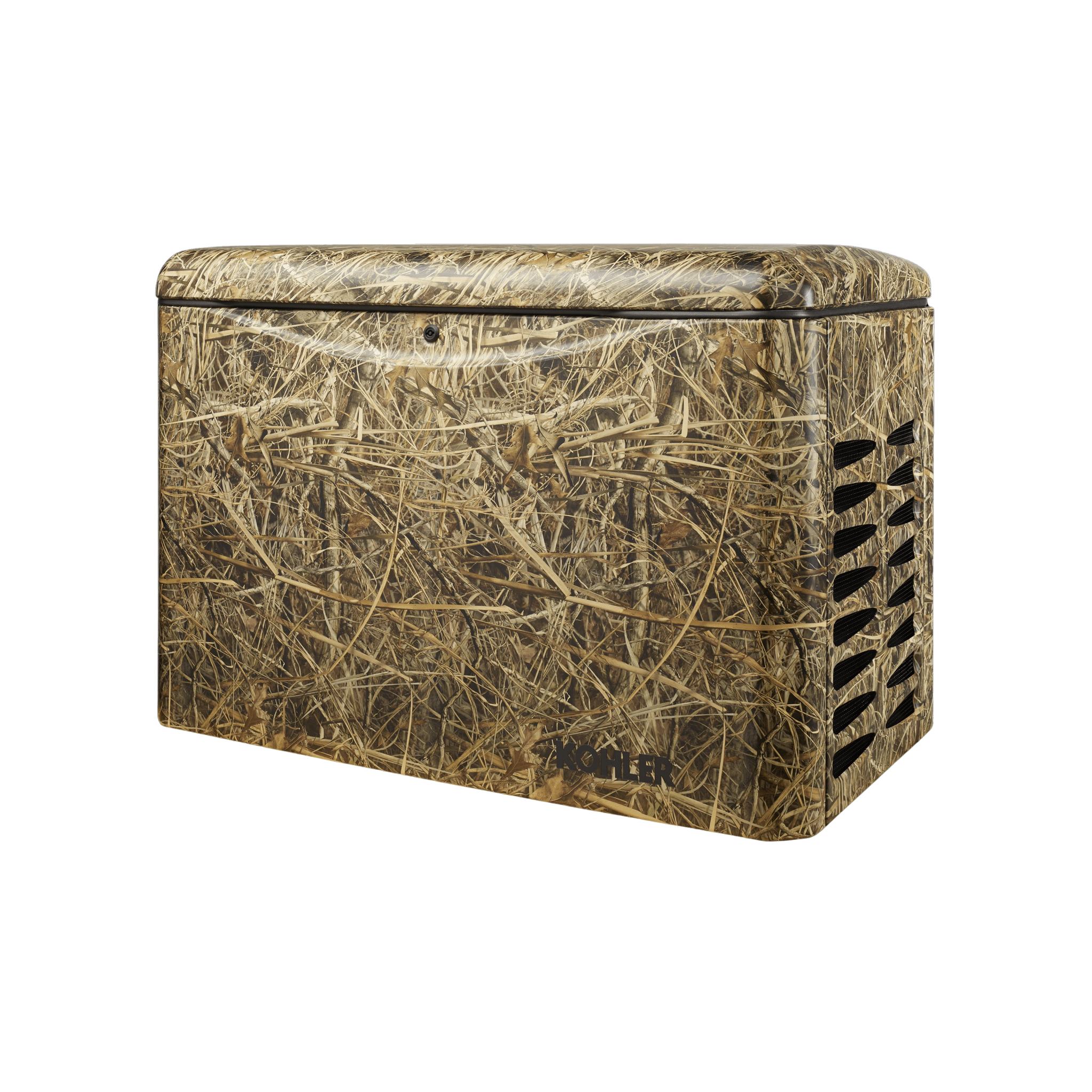 Kohler 26RCA 26KW 120/240V Single Phase Standby Generator - Generator Vault - Mossy Oak Shadow Grass Habitat - 
