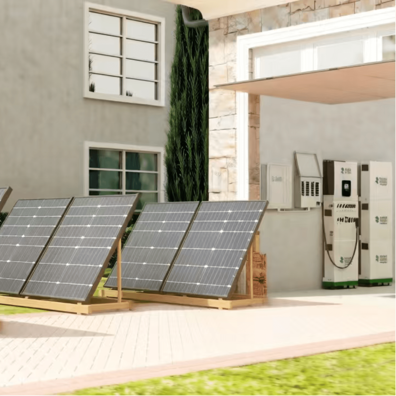 Nature's Generator MyGrid 10K Solar Generator Kit - Generator Vault - MyGrid 10K + 8x Rigid 410W Solar Panel - 
