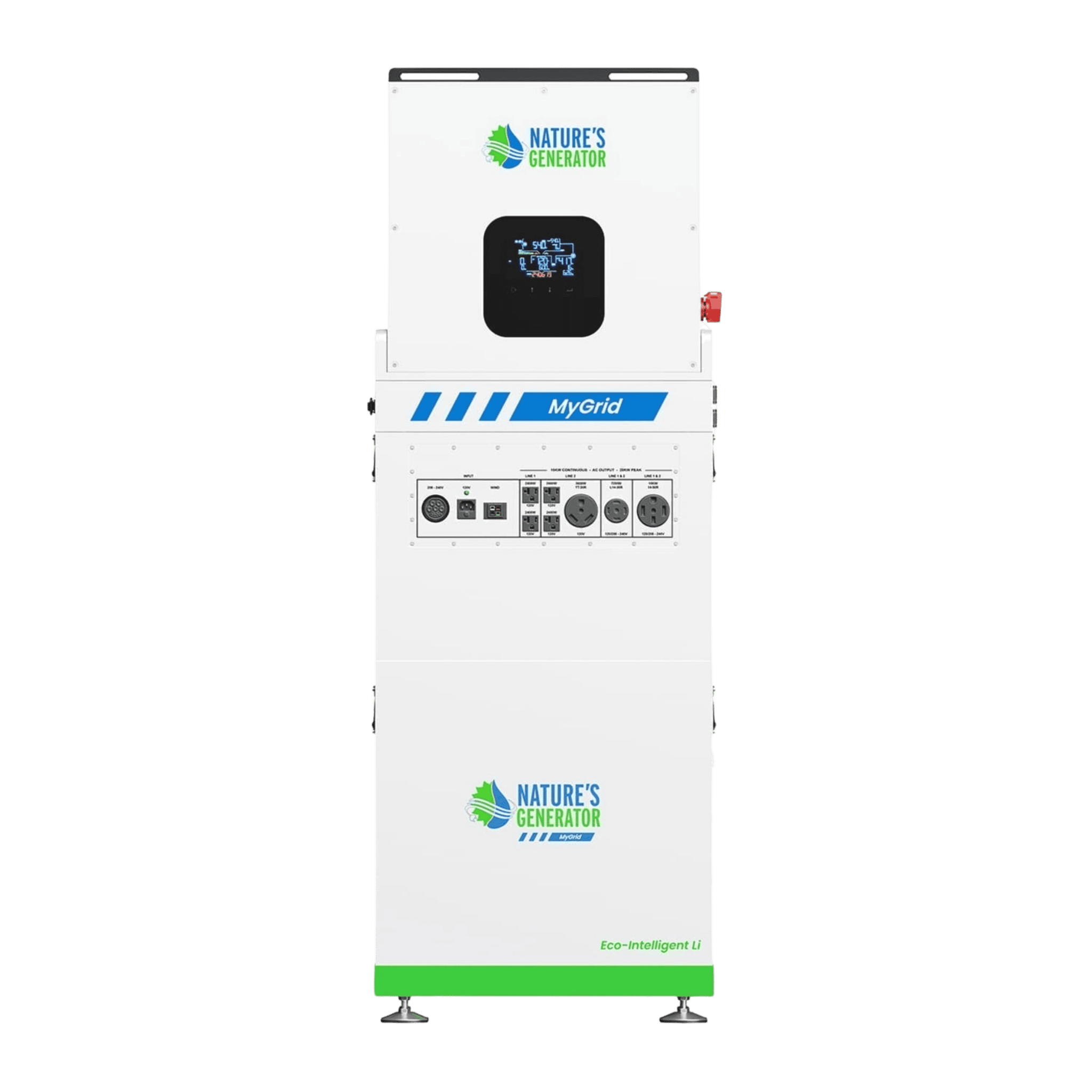 Nature's Generator MyGrid 10K Portable Power Station - Generator Vault - MyGrid 10K Whole Home Generator - 