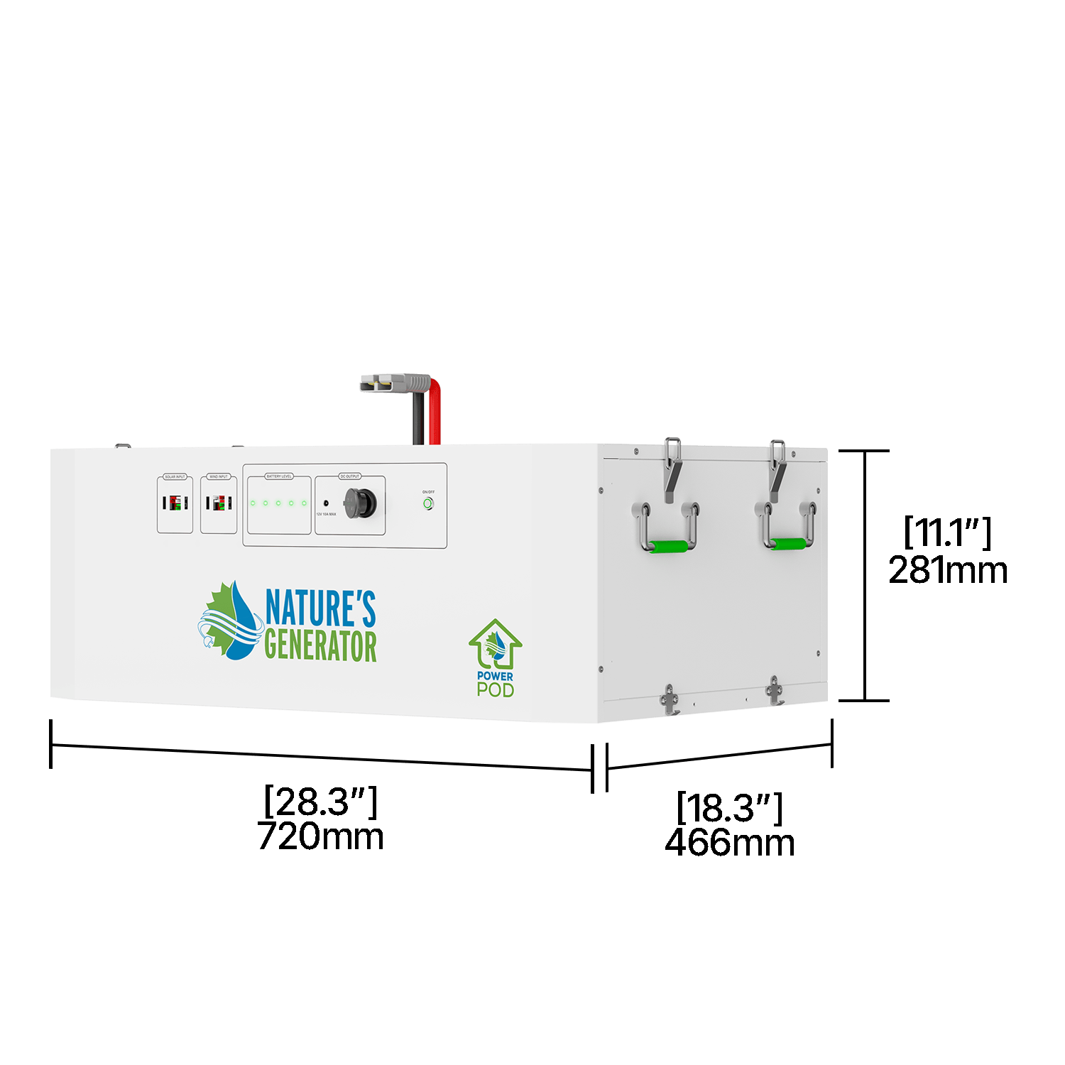 Nature's Generator Powerhouse V2 Portable Power Station - Generator Vault - Powerhouse (7200W/4800Wh) - 