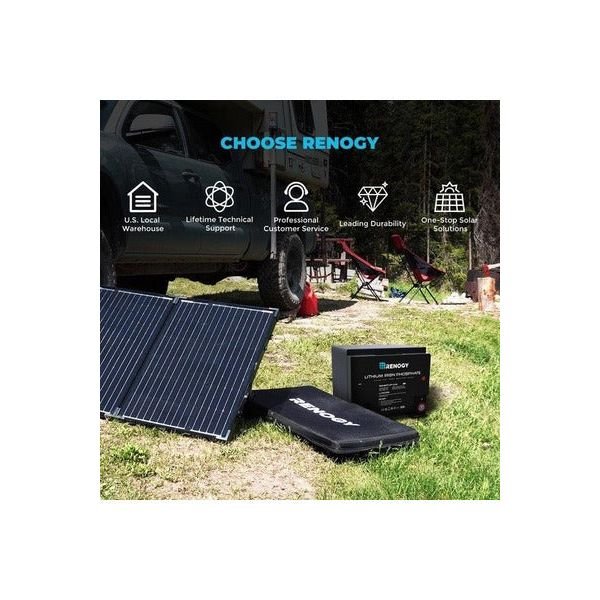 Renogy 12V 50Ah Lithium Iron Phosphate Battery - Generator Vault - 