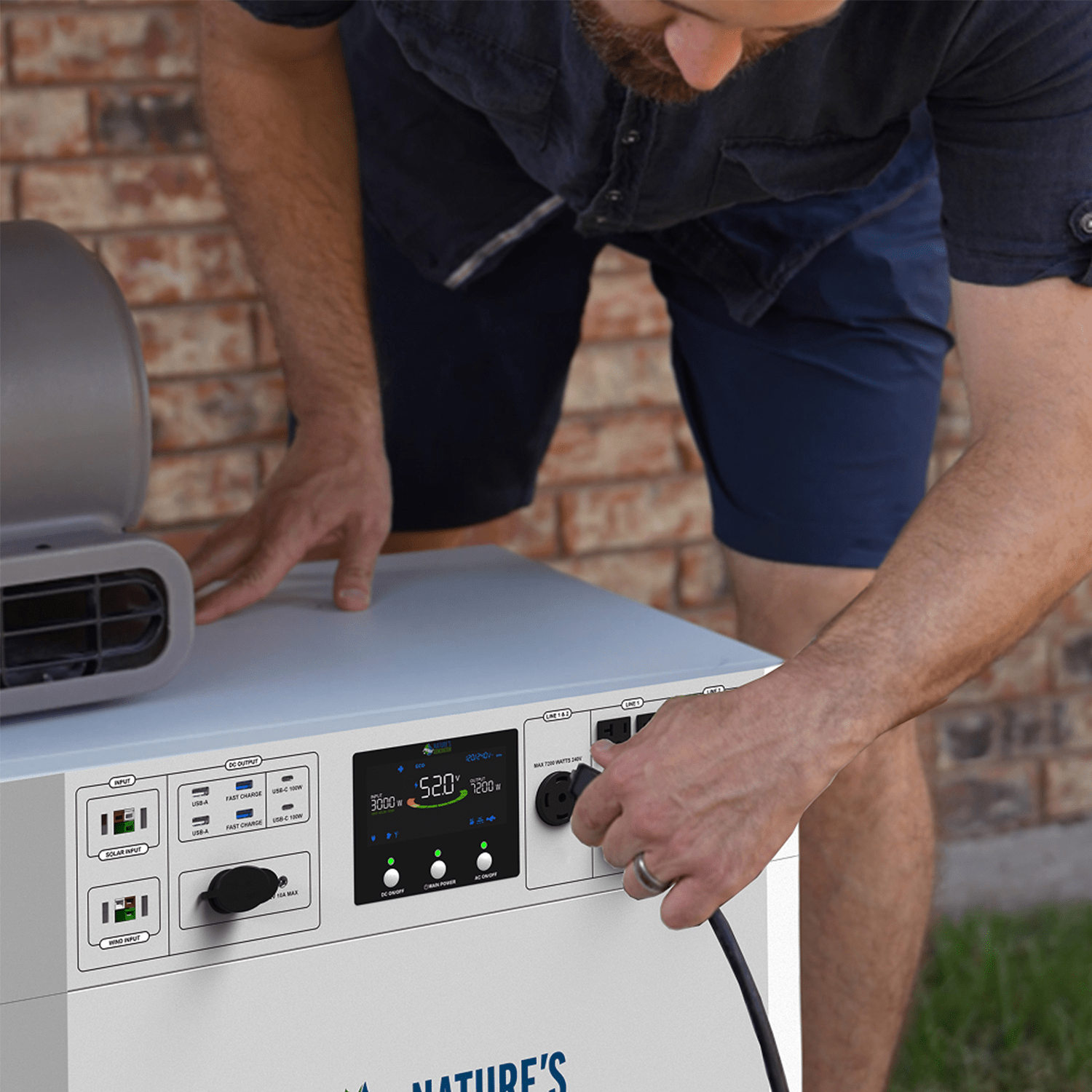Nature's Generator Powerhouse V2 Portable Power Station - Generator Vault - Powerhouse (7200W/4800Wh) - 