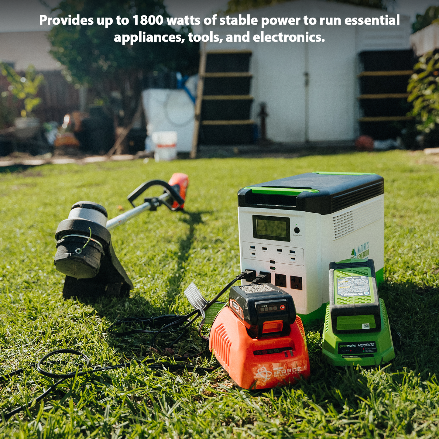 Nature's Generator Lithium 1800 Solar Generator Kit