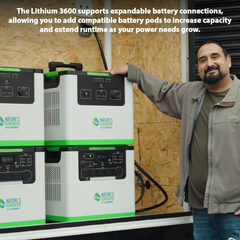 Nature's Generator Lithium 3600 Power Pod Battery Backup Systems
