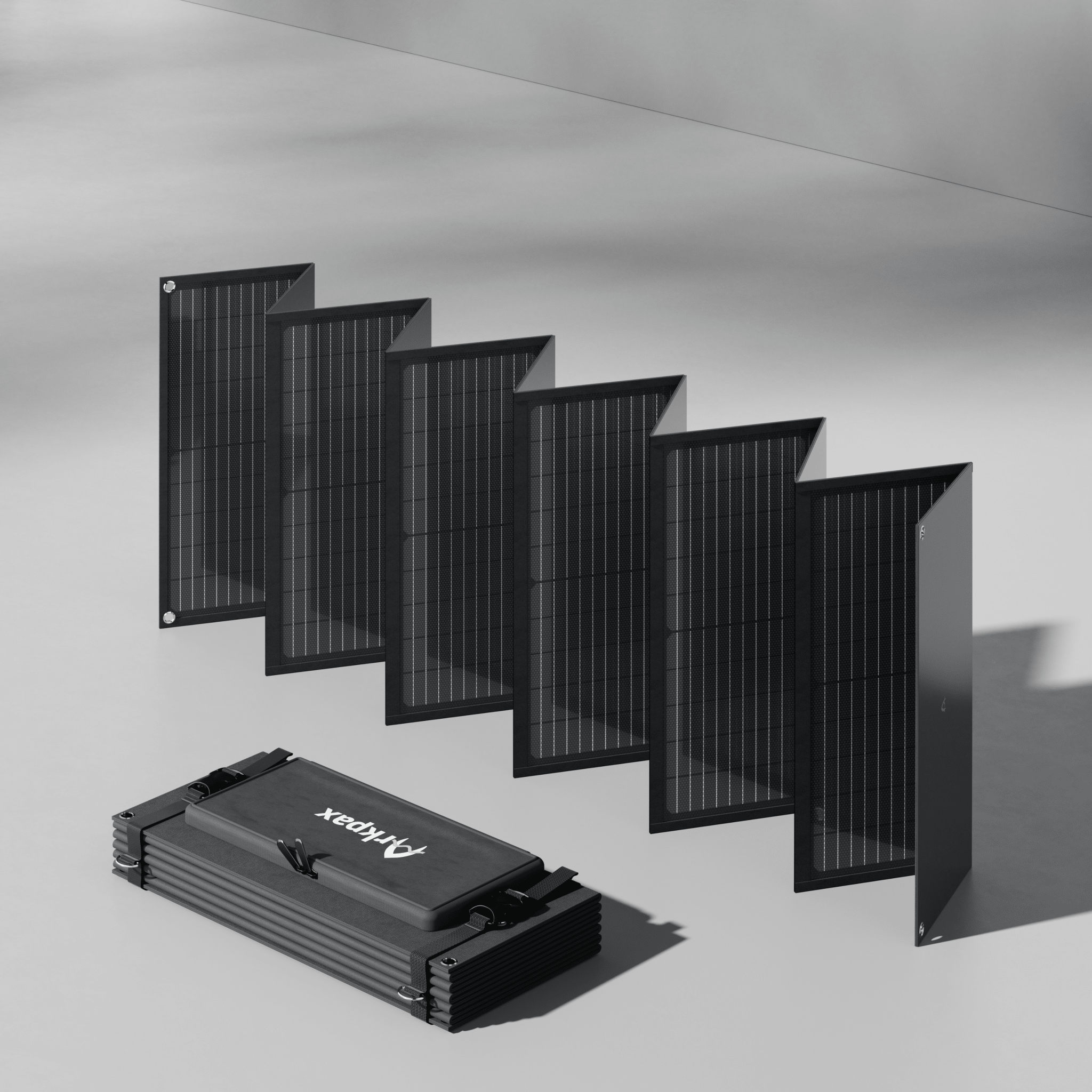 Arkpax 200W 12 - Fold Portable Solar Panel - Generator Vault - 
