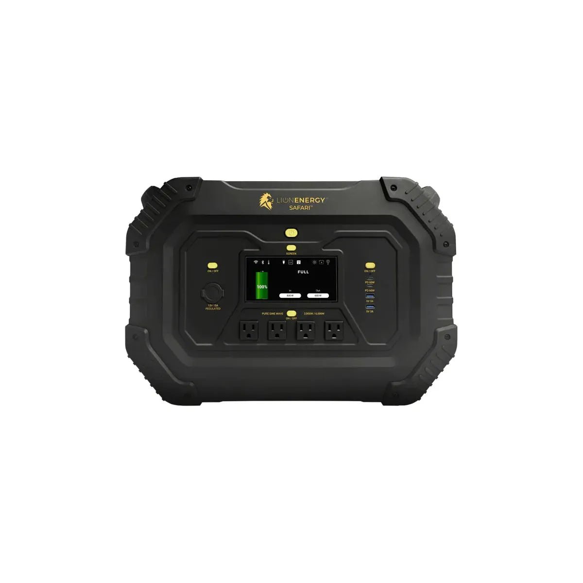 Lion Energy Safari Portable Power Station 1612Wh 3000W - Generator Vault - No - 