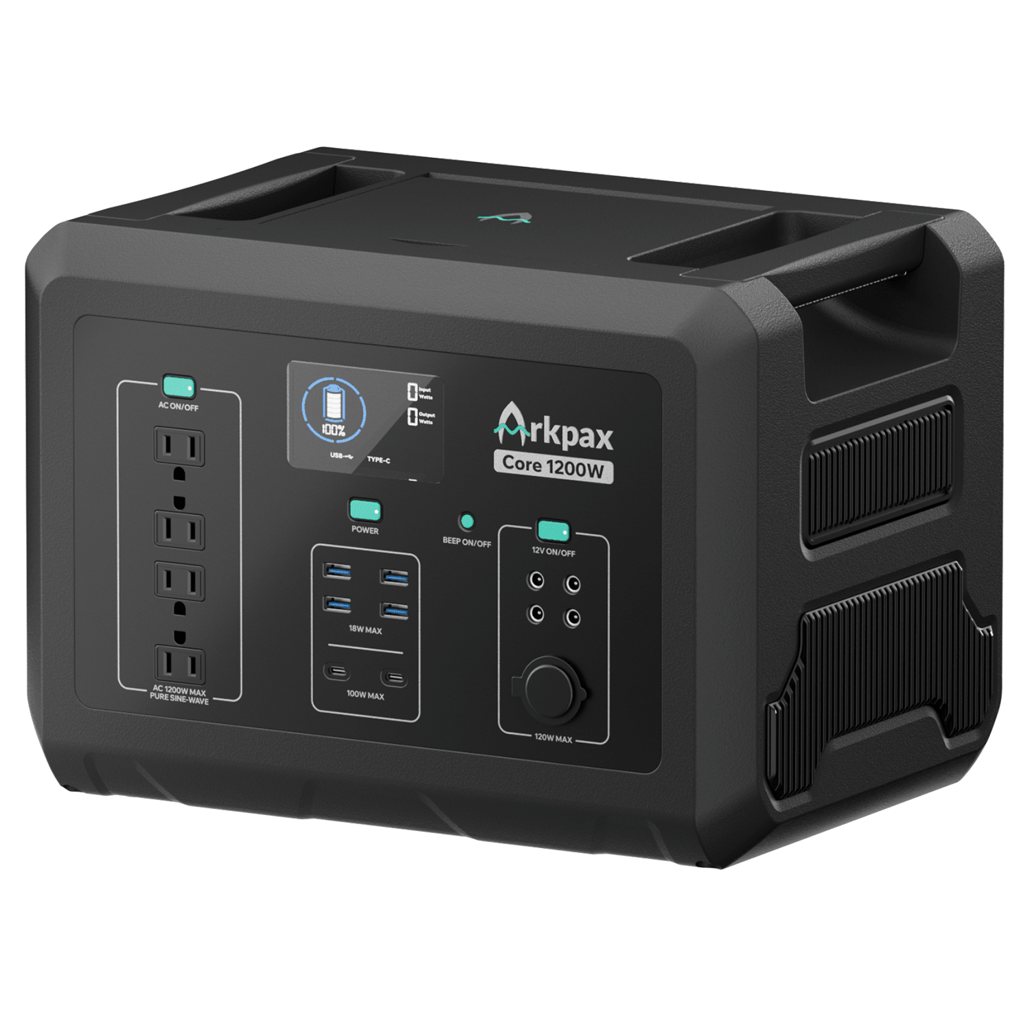 Arkpax Core 1200W Portable Power Station - Generator Vault - 