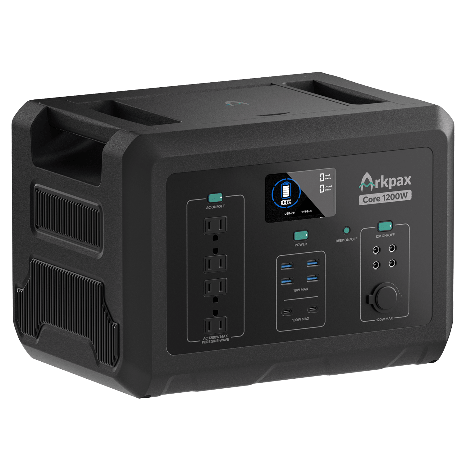 Arkpax Core 1200W Portable Power Station - Generator Vault - 