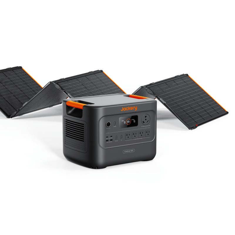 Jackery Solar Generator HomePower 3000 Solar Generator Kit - Generator Vault - HomePower 3000 + SolarSaga 500 X - 